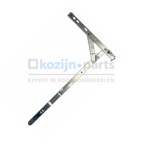 ROTO NT Royal verdekte schaararm 450 DIN rechts F20 voor houten draai-kiepramen en deuren met beslagbreedte 801-1400 mm.