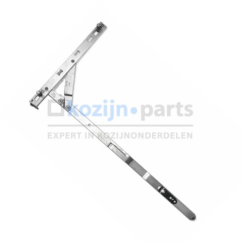 ROTO NT Royal verdekte schaararm 450 DIN links F20 voor houten draai-kiepramen en deuren met beslagbreedte 801-1400 mm.