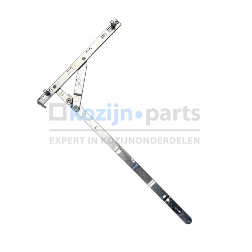 ROTO NT Royal verdekte schaararm 450 DIN links F18 voor houten draai-kiepramen en deuren met beslagbreedte 801-1400 mm.