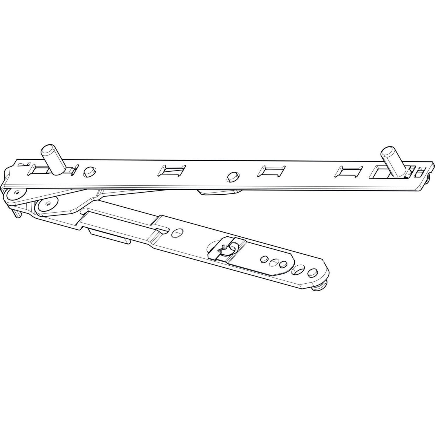 ROTO NT Royal verdekte schaararm 250, DIN L/F20/FFB 360-800