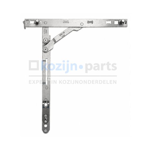 ROTO NT Royal verdekte schaararm 250 DIN links F20 met boorpennen voor houten draai-kiepramen en deuren met beslagbreedte 360-800 mm.
