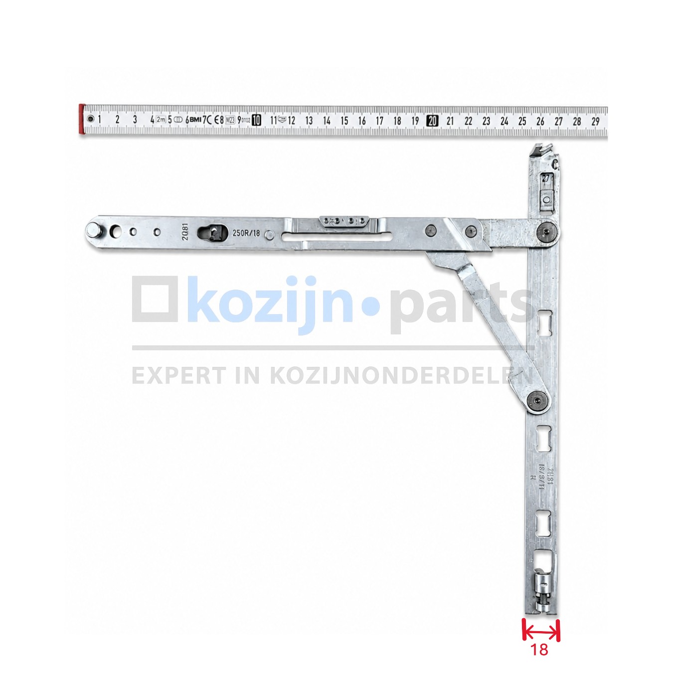 ROTO NT Royal verdekte schaararm 250, DIN R/F18/FFB 360-800