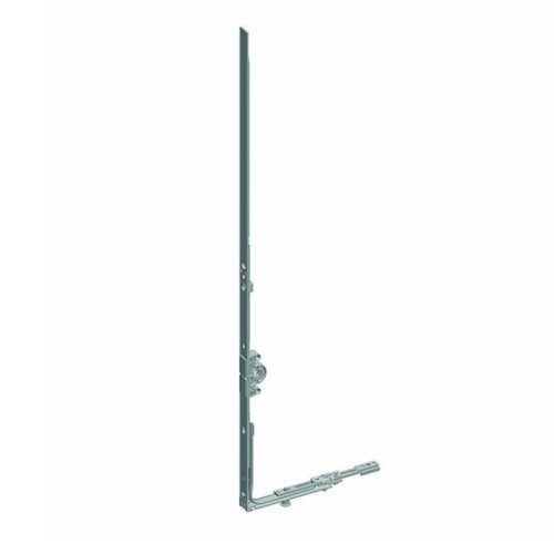 ROTO NX NT espagnolet GR.600 met vaste krukgathoogte 170 mm, geïntegreerde hoekoverbrenger en P-sluitnok.