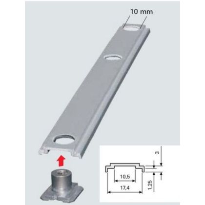 ROTO trengellat eurogroef 14/18, 3mtr.