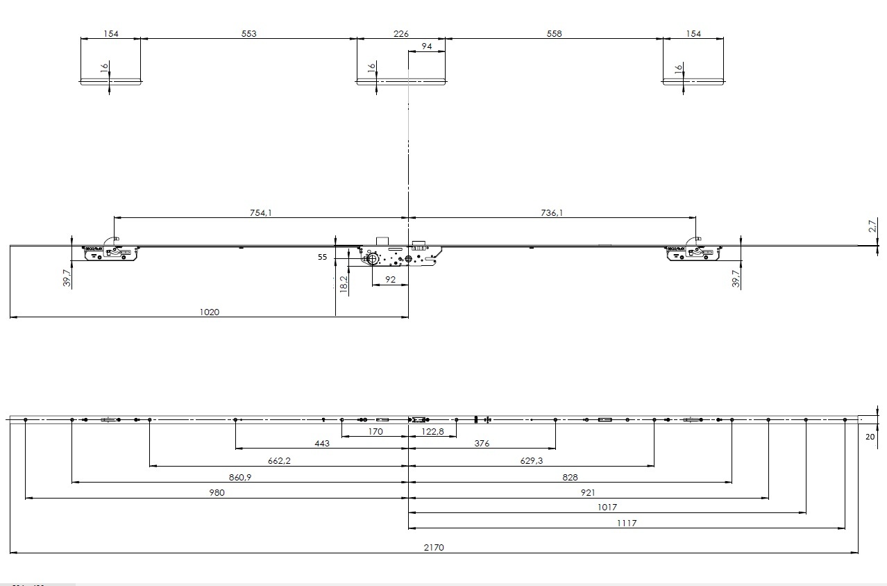 FUHR 855GL meerpuntssluiting CIL 35-92-8-F20-haak-L2170