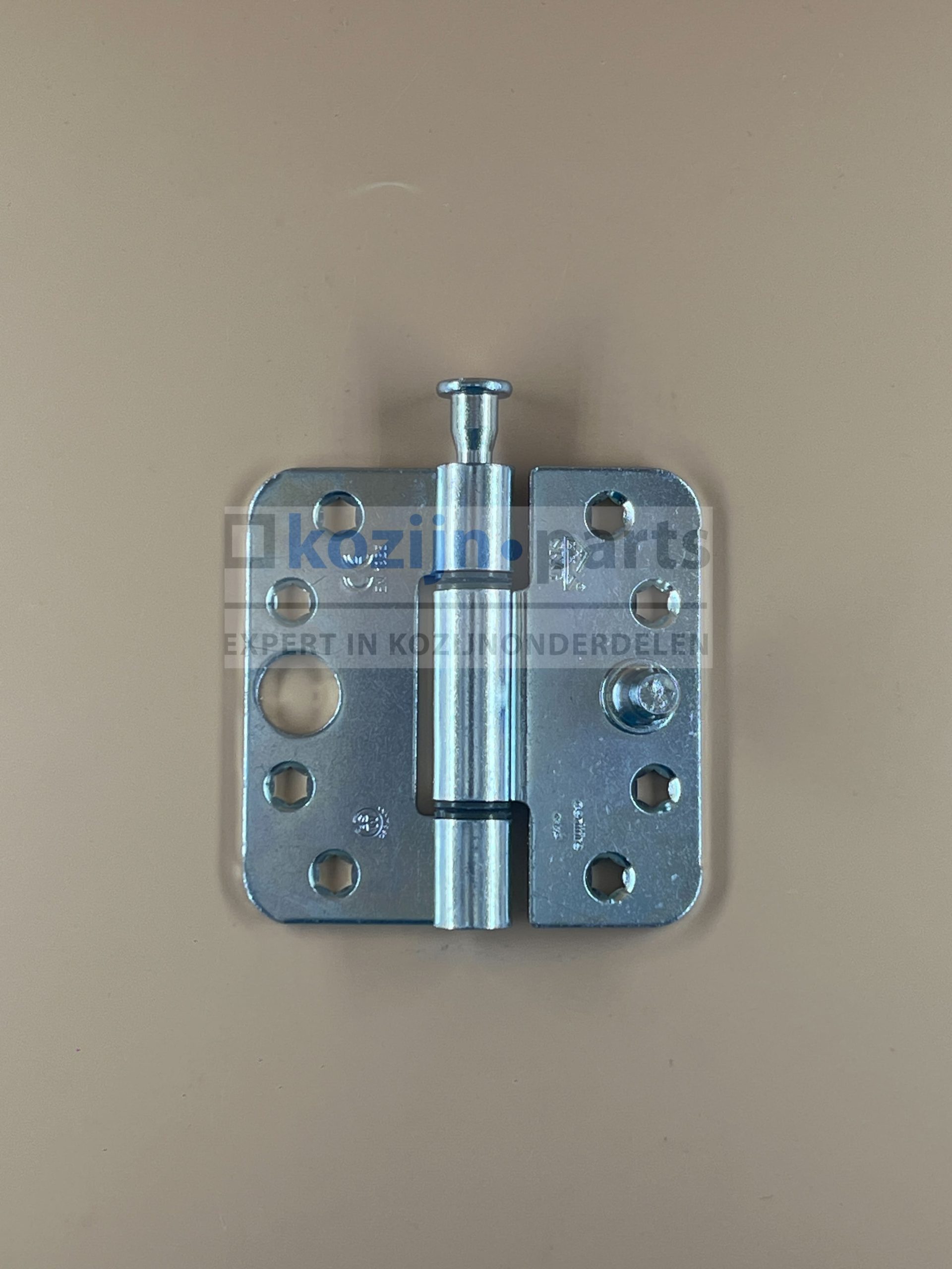 BSW glijlagerscharnier 89x89x3mm gegalv. afgerond SKG