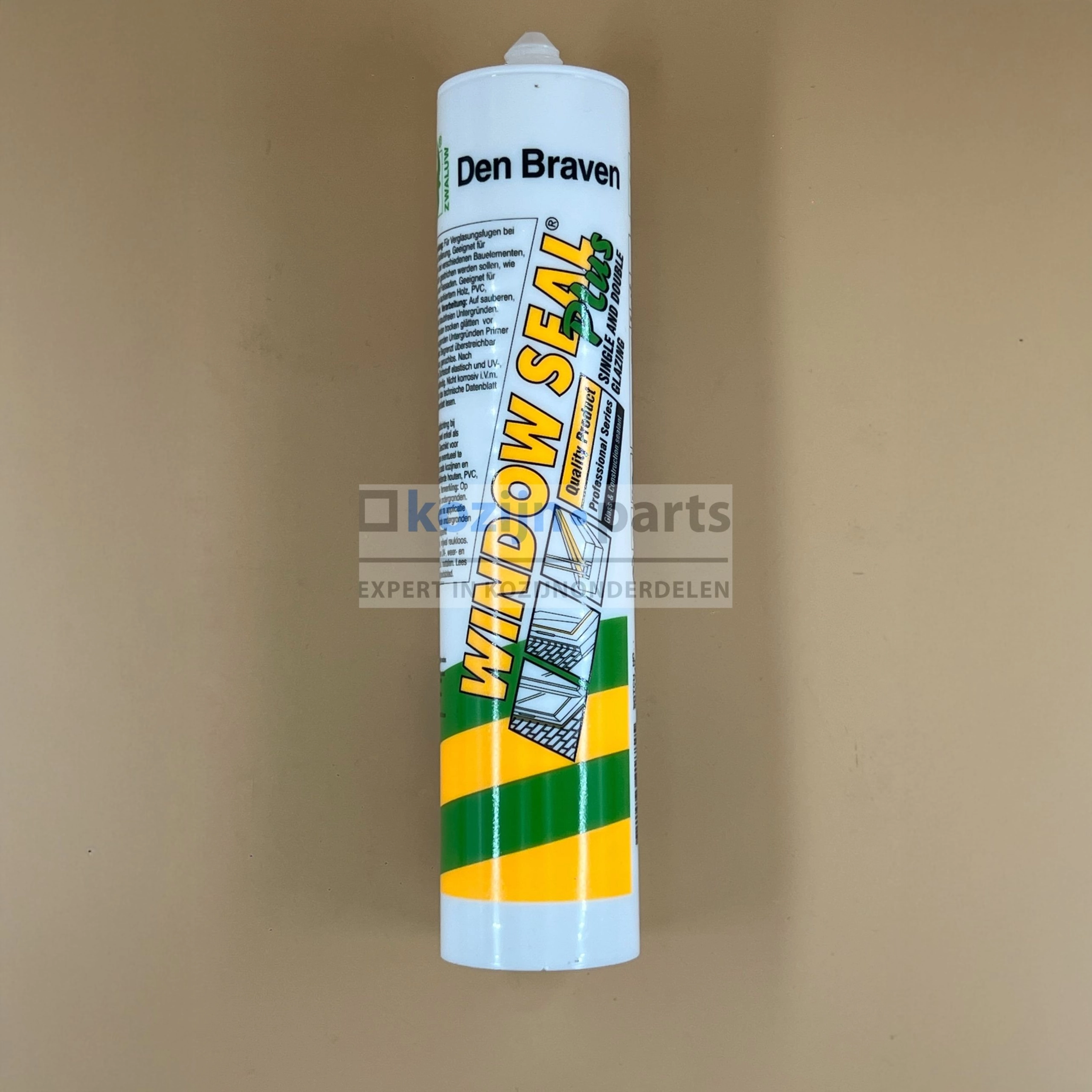 DEN BRAVEN Window Seal Plus beglazingskit créme 310ml