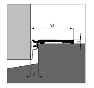 ELLEN ANB-6 AR aluminium dorpeldichting, 1000mm
