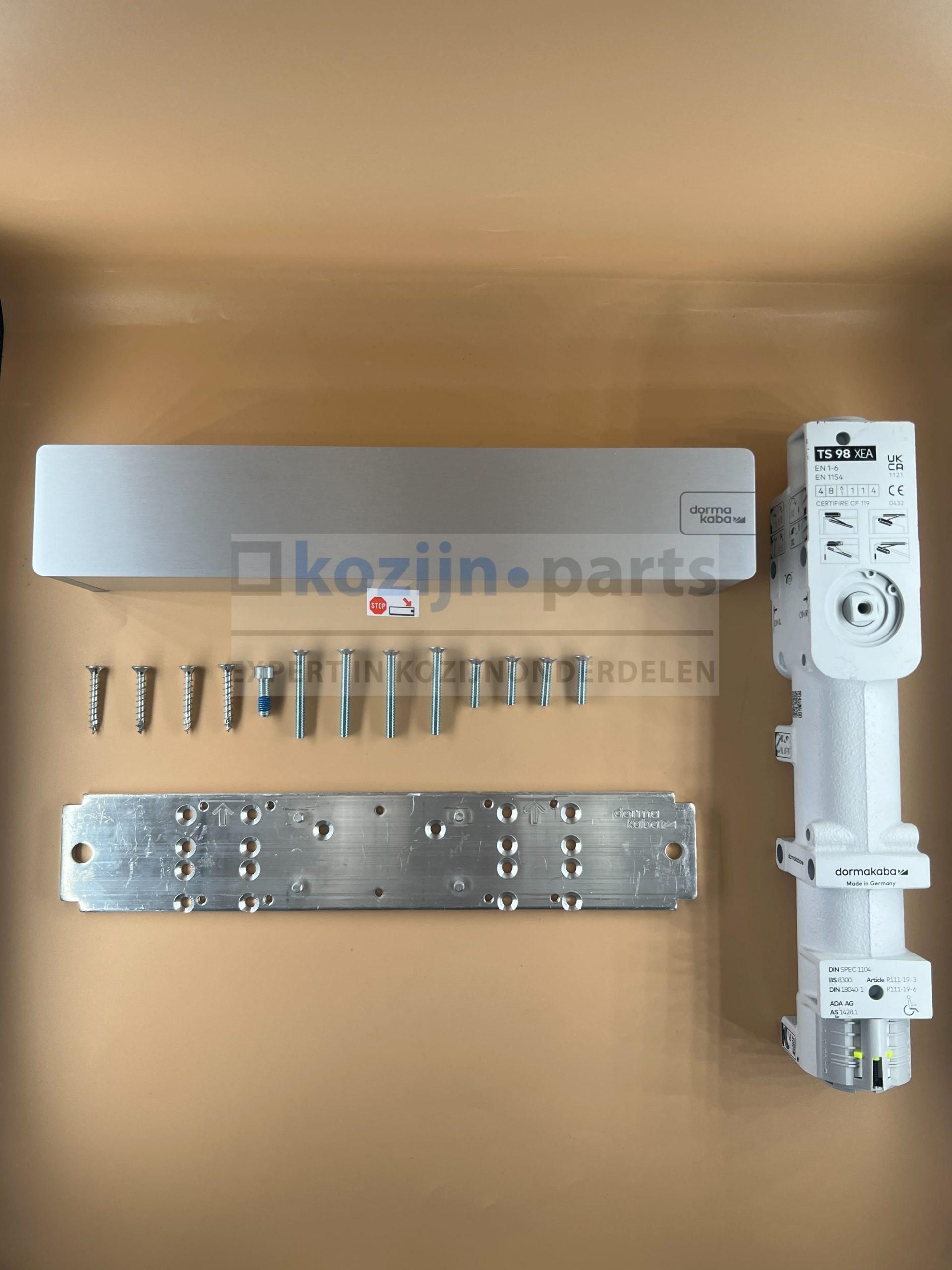 DORMA deurdranger TS98 XEA EN1-6 zilver