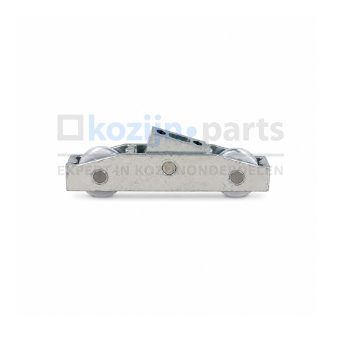 Sobinco 6602 dubbel RVS wielstel 100kg voor aluminium lijn schuifpui