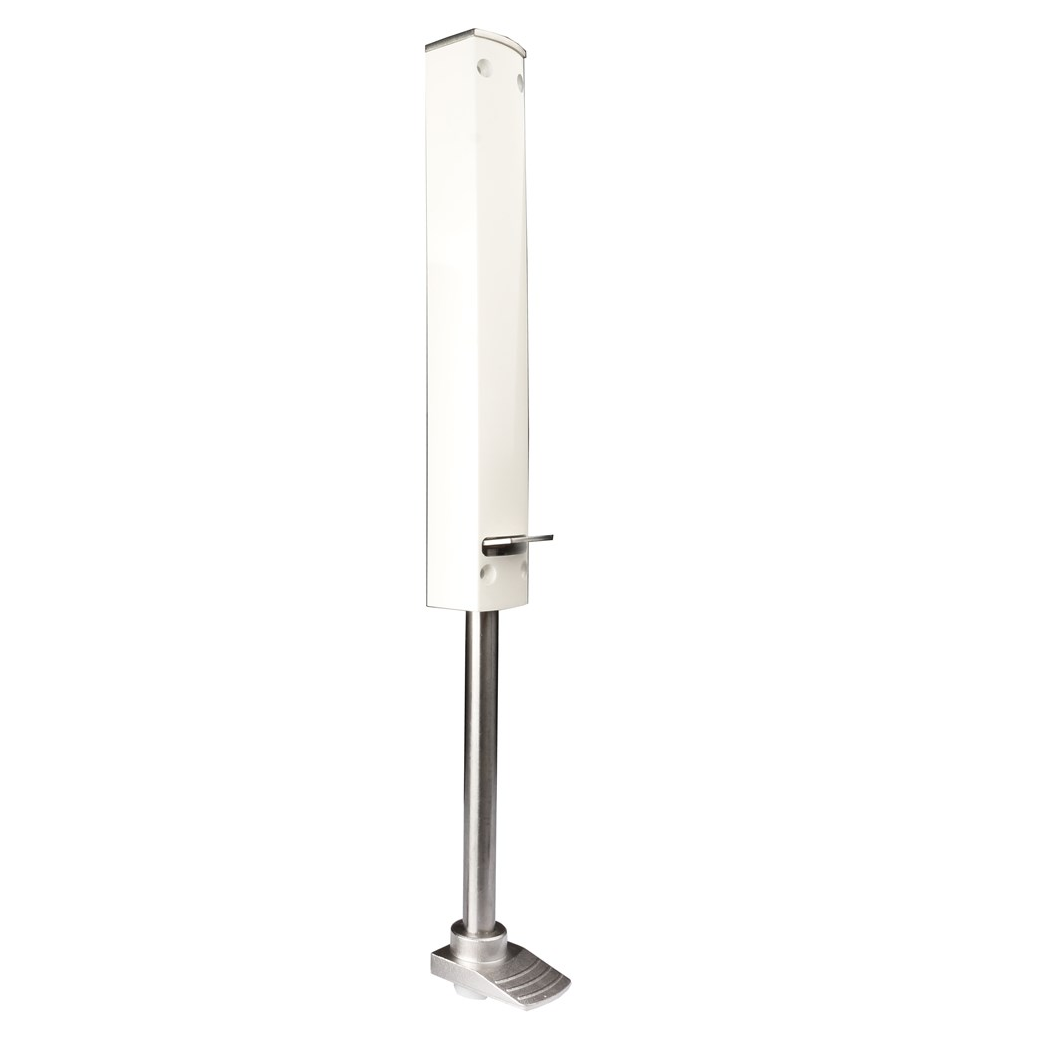 DICTATOR deurvastzetter wit met RVS pen slag 160mm