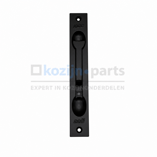 Sobinco Sofi kantschuif zwart RAL9005 zonder sluitstang aluminium stolpstel deur raam