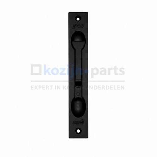 Sobinco Sofi kantschuif zwart RAL9004 zonder sluitstang aluminium stolpstel deur raam