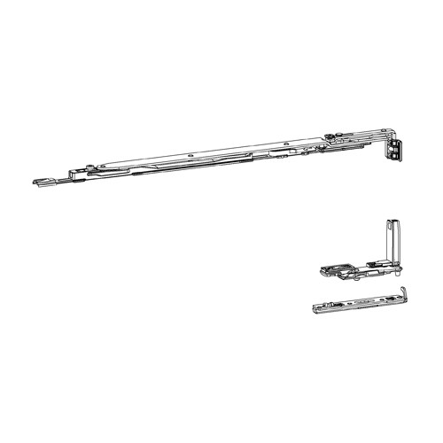 Sobinco Chrono verdekte scharnierset FB671-1300 DIN R 10-14 voor aluminium raam.