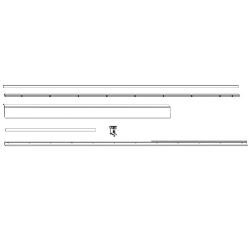 SI Comfort PSK profielset Gr.107/240-FFB 871-1070, RAL9001