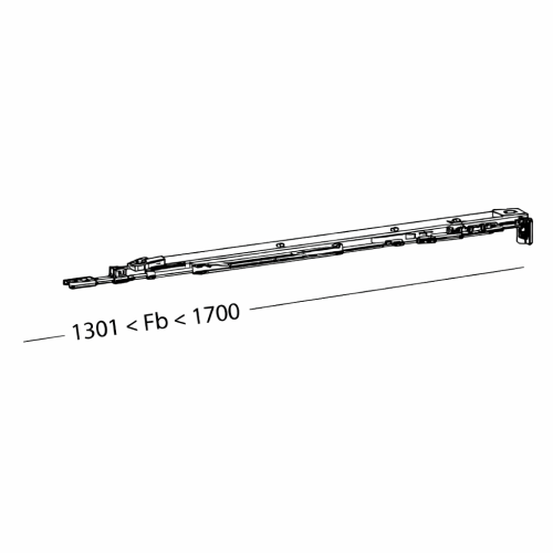 SOBINCO Chrono verdekte schaar/verg. FB1301-1700/DIN L/10-14