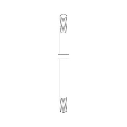 FÜHR espagnolet stang 10x2500mm voor meerpuntssluiting van deuren of ramen.