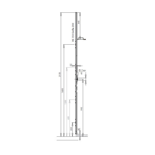 SI HS150 hefslot Gr.200, DM25, DH1776-2200, KGH995