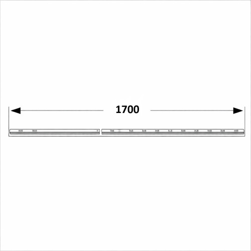 MACO platte verbindingsstang 1700mm