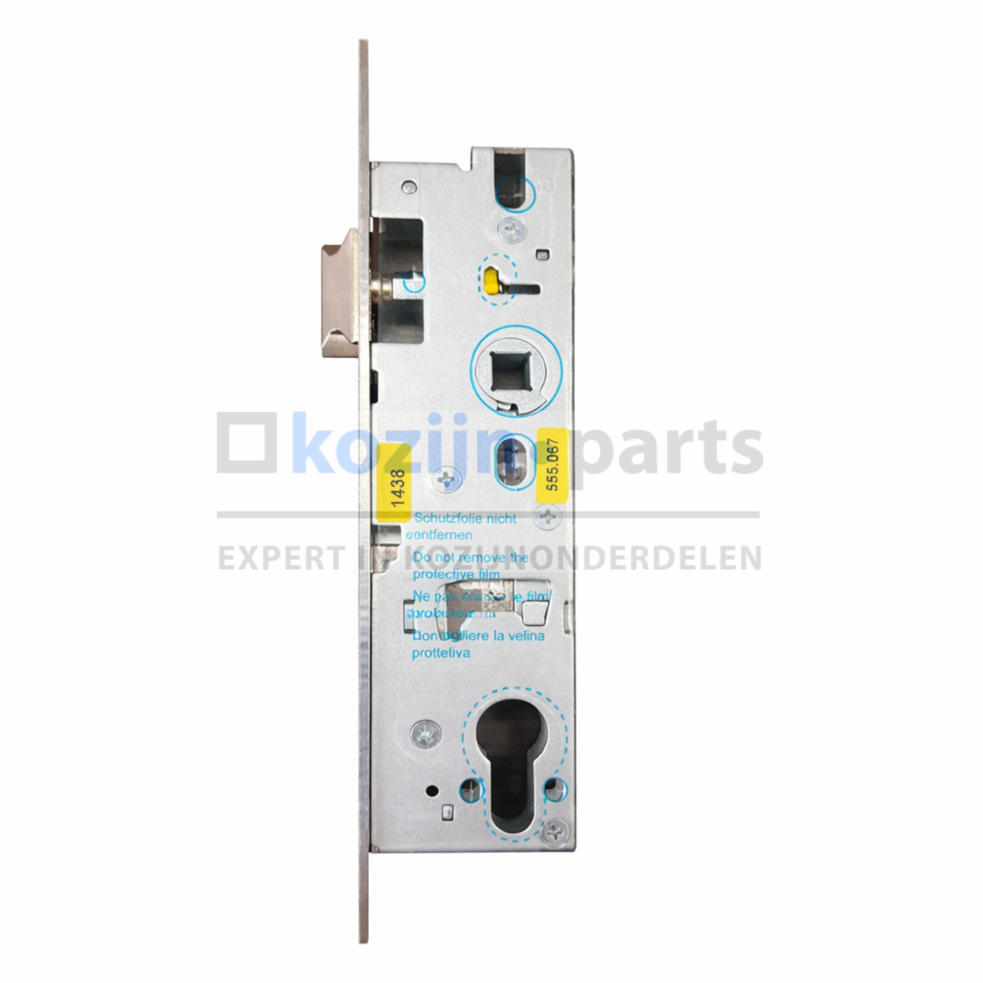 JANSEN dag- en nachtslot DM35/PC92/245x24mm, DIN L/R