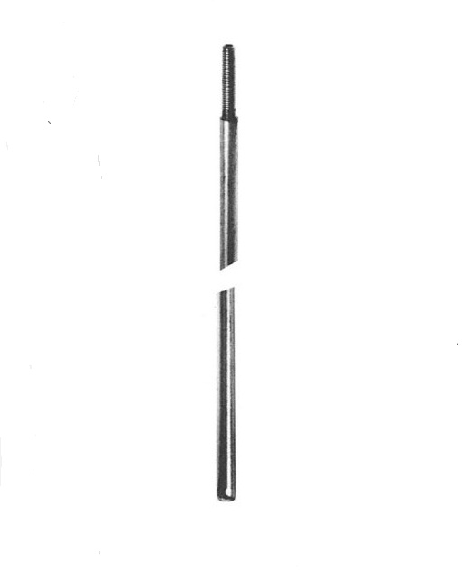 JANSEN espagnolet-stang 1420mm, onderkant M5x10ø