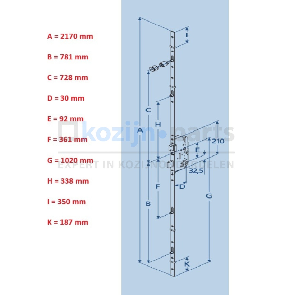 FUHR 855GL meerpuntssluiting CIL 30-92-8-F16-4xrolnok-L=2170