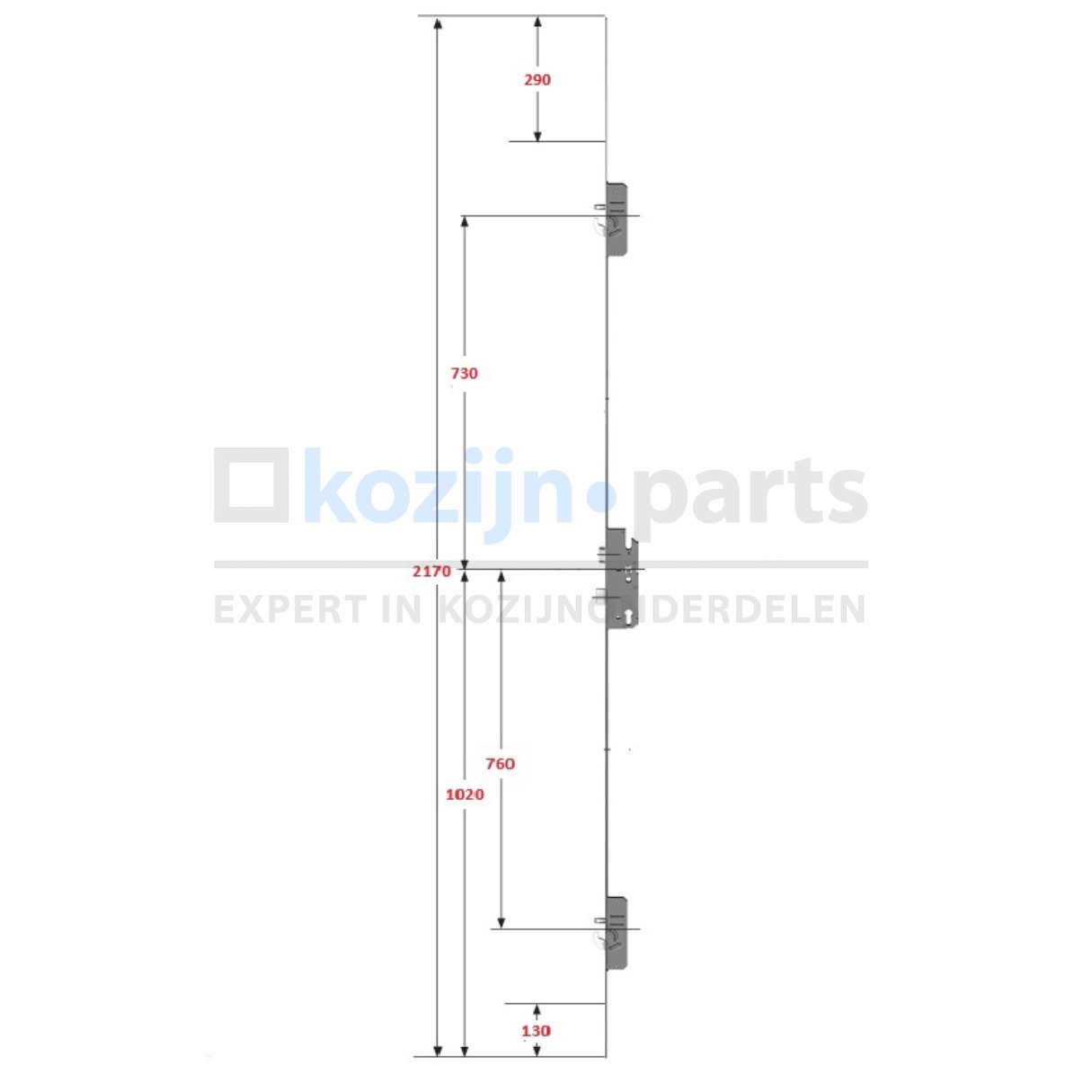 KFV BS2600 B001 meerpuntssluiting CIL 45-92-F16 – pen/haak