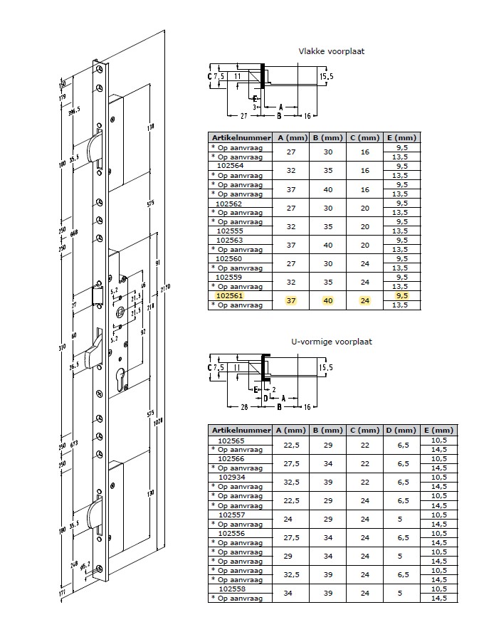 SOBINCO meerpuntssluiting CIL 40-92-F24 - zwenkschoot -9.5