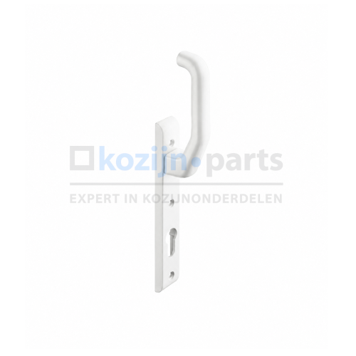 Sobinco 824 binnenschild vaste kruk PC92 verkeerswit RAL 9016 voor aluminium schuifpui met Pentalock slot