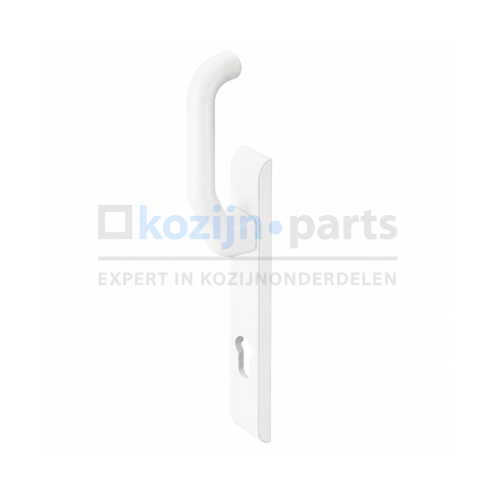 Sobinco 824 buitenschild vaste kruk PC92 verkeerswit RAL 9016 voor aluminium schuifpui met Pentalock slot