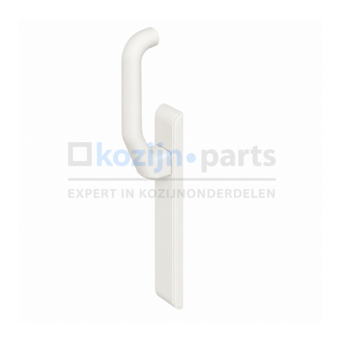 Sobinco 824 blind buitenschild met vaste kruk RAL 9010 zonder cilindersparing voor aluminium schuifpui