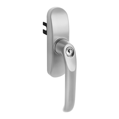Sobinco 662 afsluitbare draai kiep raamkruk zilver met sleutel aluminium raam deur