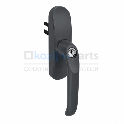 Sobinco 662 afsluitbare draai kiep raamkruk antracietgrijs RAL7016 met sleutel aluminium raam deur