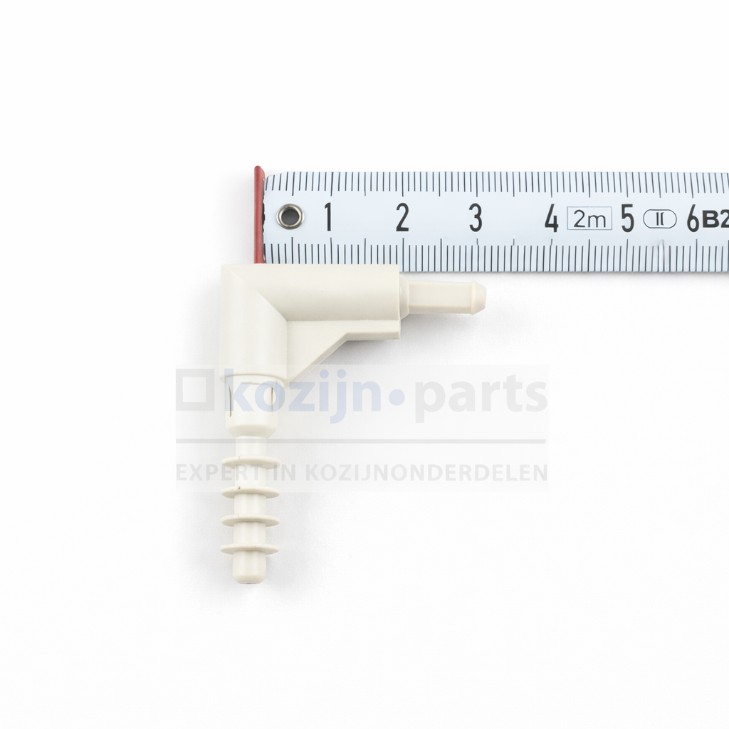 RENSON bocht 20mm créme voor stangbediening