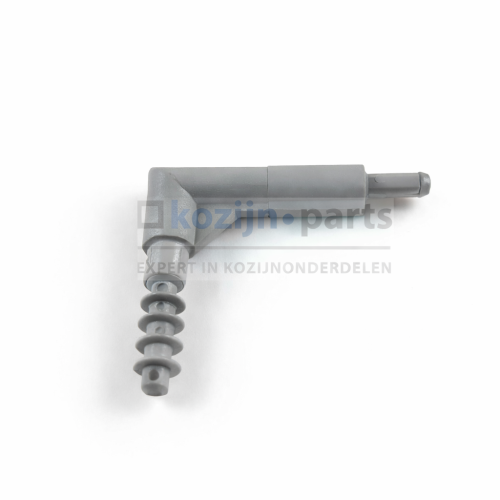 RENSON bocht 40mm grijs voor stangbediening