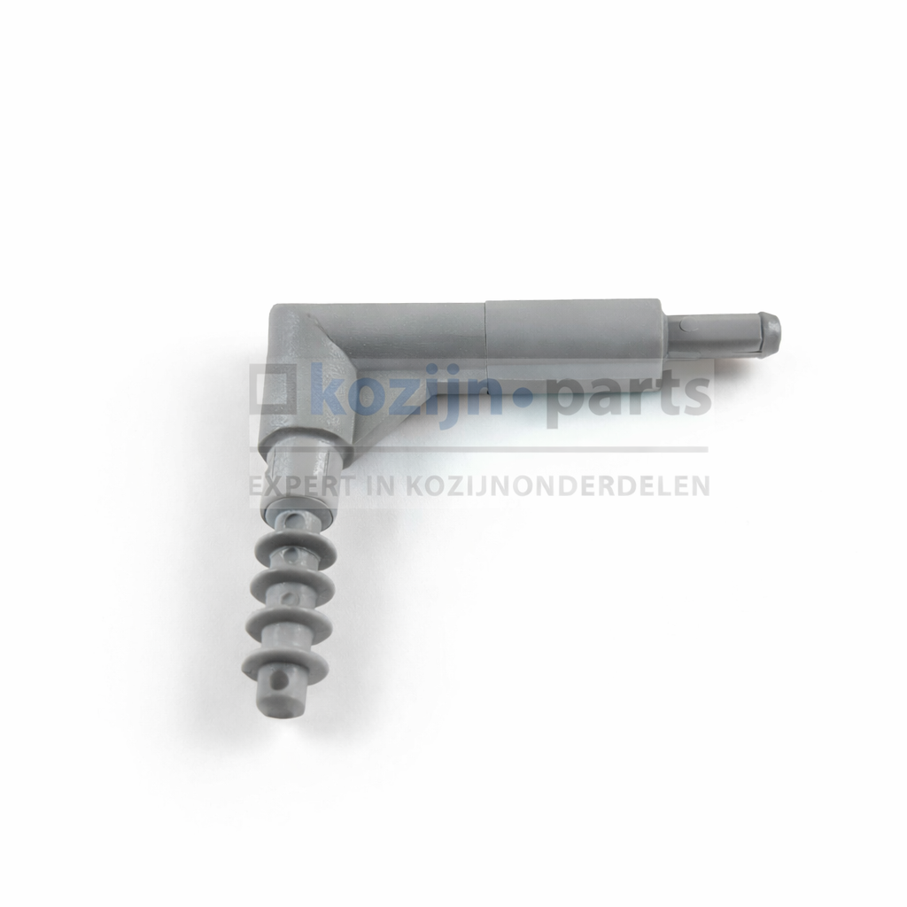 RENSON bocht 40mm grijs voor stangbediening