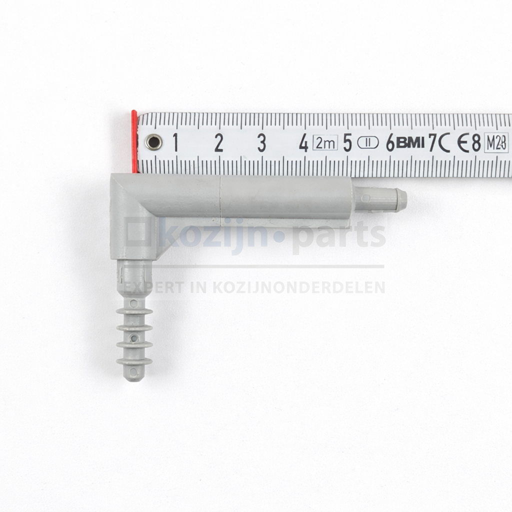 RENSON bocht 50mm grijs voor stangbediening