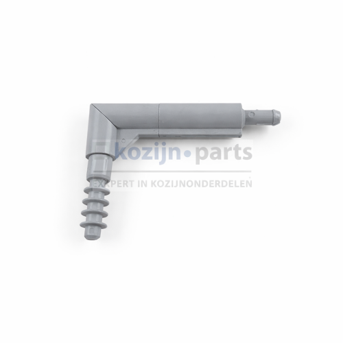 RENSON bocht 50mm grijs voor stangbediening