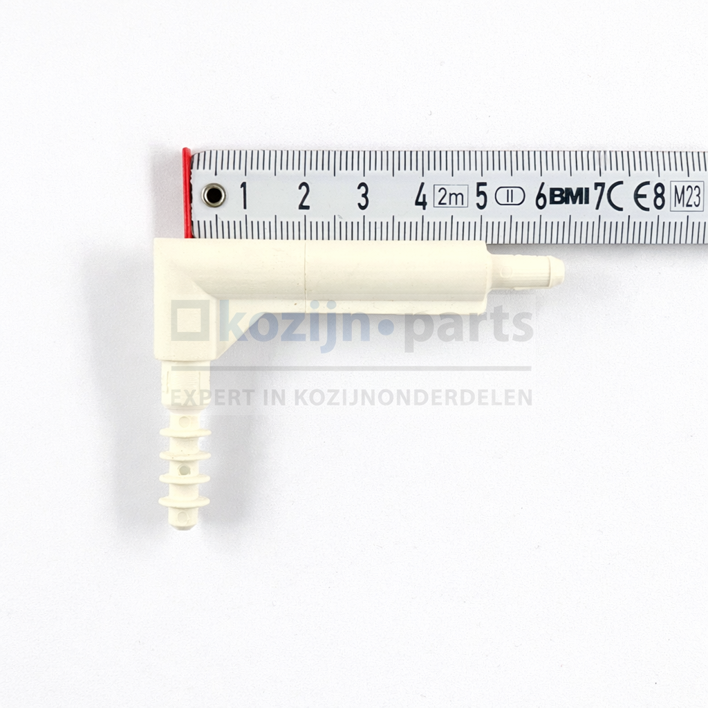 RENSON bocht 50mm créme voor stangbediening