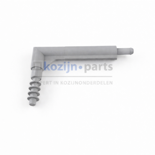 RENSON bocht 60mm grijs voor stangbediening