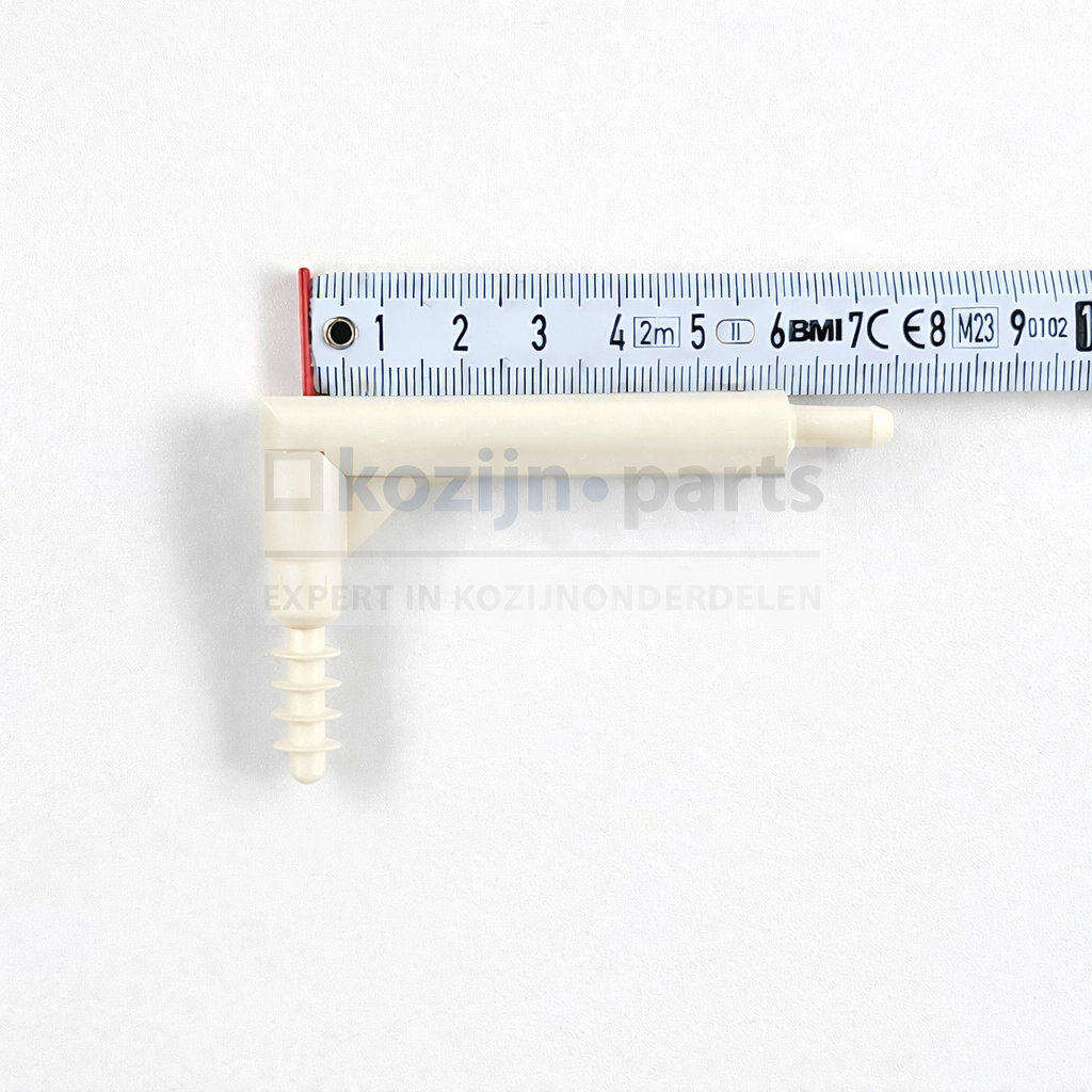 RENSON bocht 60mm créme voor stangbediening