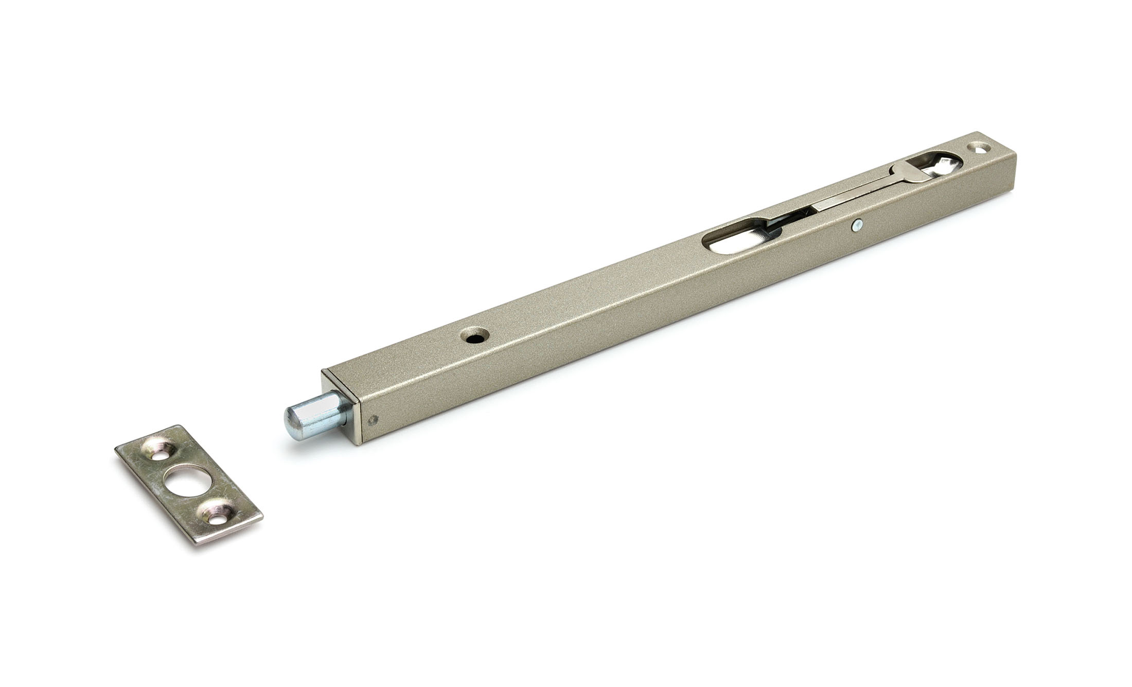 DX 876 kantschuif staal zilver gelakt 250x20x15mm