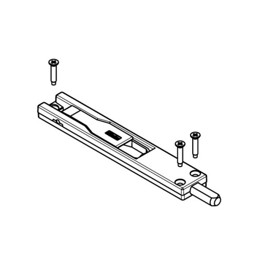 FAPIM Titan kantschuif 140×24.5mm mat zwart