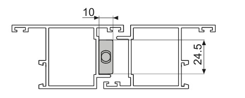 FAPIM Titan kantschuif 140×24.5mm wit