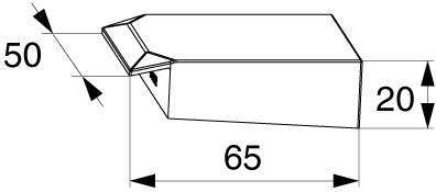 MACO dichtingsblok met lip tbv looprail hefschuifpui – DD88