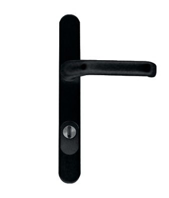 HVN deurschild/vaste kruk/anti-kerntrek/PC92/RAL9005-st.