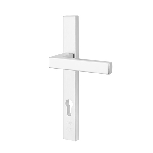 HVN hoekig deurschild-vaste kruk buiten/PC92/EV1