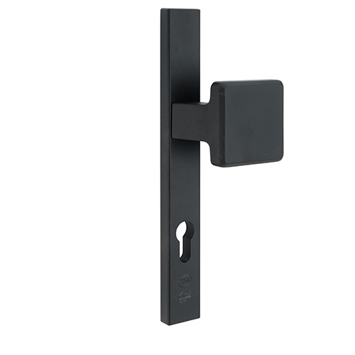 HVN hoekig deurschild-duwer buiten/PC92/RAL9005