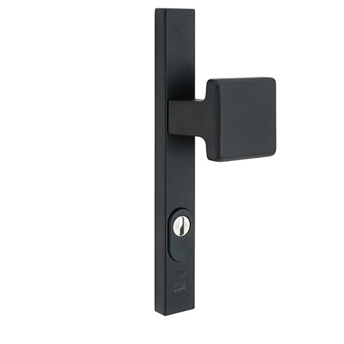 HVN hoekig deurschild-duwer/anti-kerntrek/PC92/RAL9005